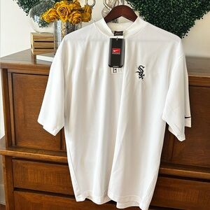 Nike White Tee with Black Logo